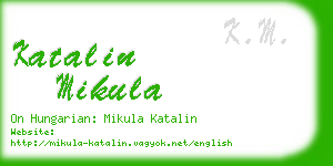 katalin mikula business card